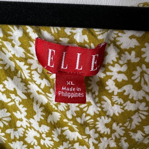 Elle floral layered tank top padded top women’s size XL - Picture 5 of 8